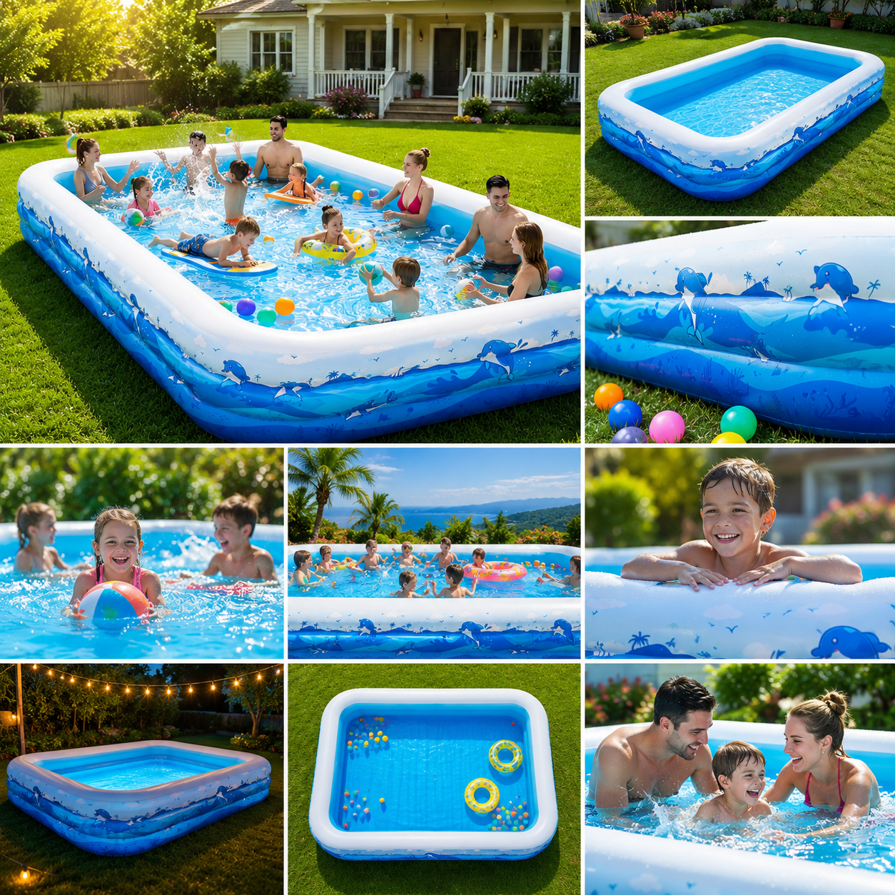 Stamelix Extra-large inflatable pool