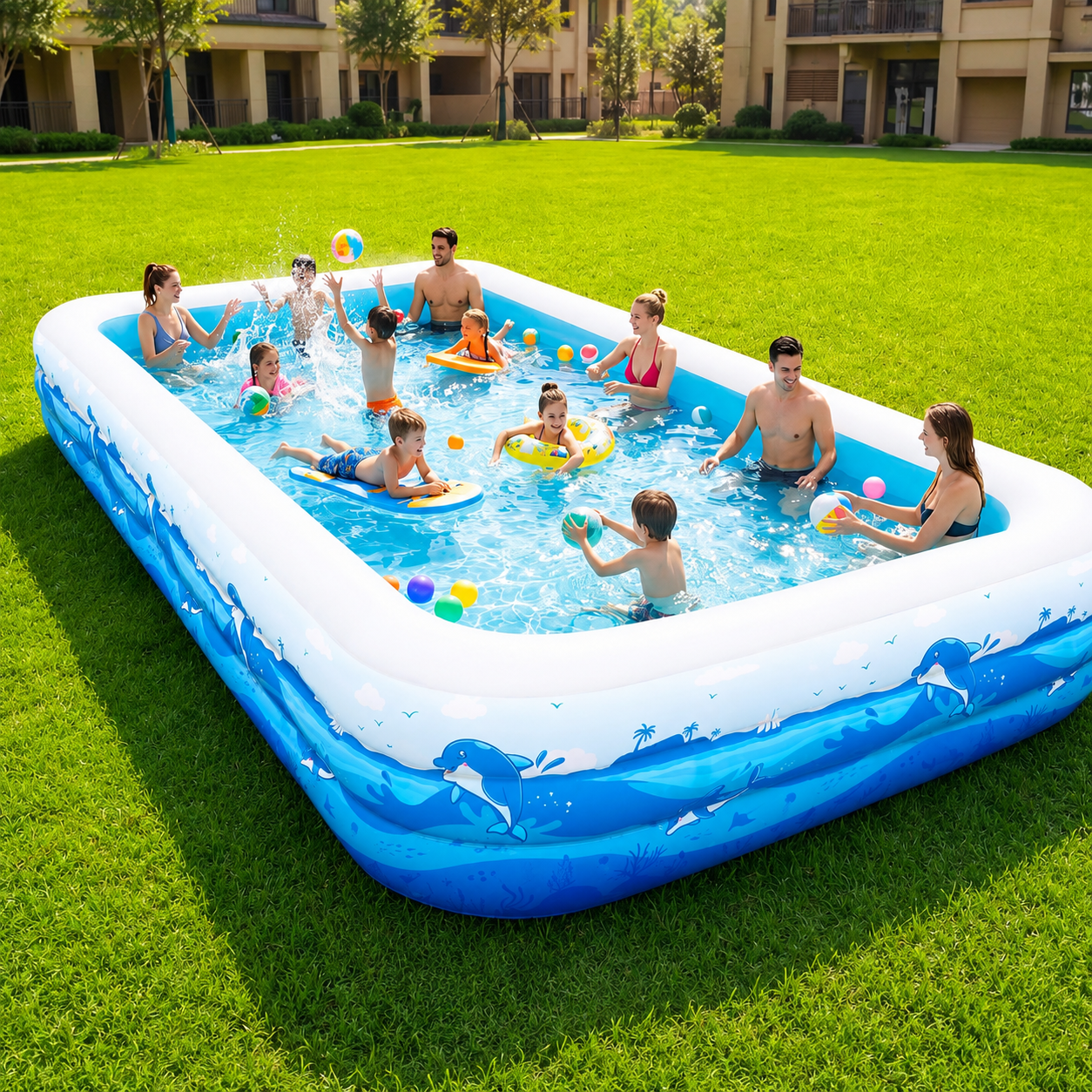 Stamelix Extra-large inflatable pool